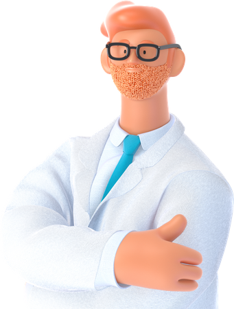 Doutor  3D Illustration
