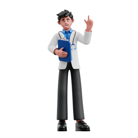 Médico explicando  3D Icon