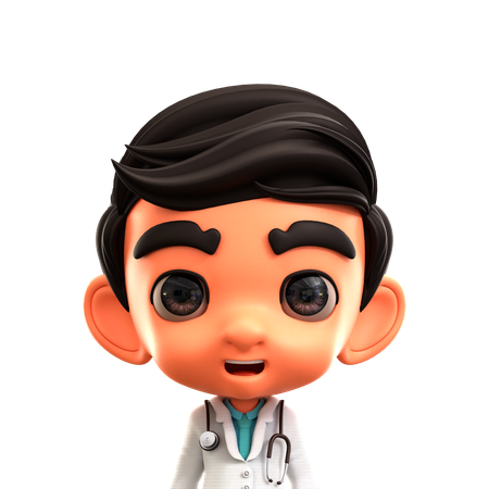 Médico Masculino  3D Icon