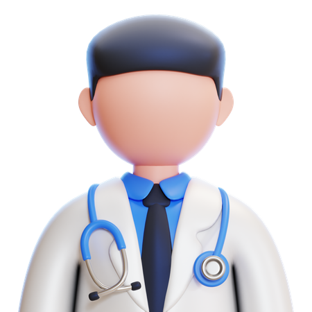 Médico Masculino  3D Icon