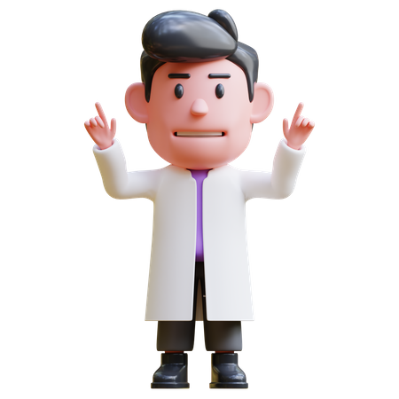 Médico Masculino  3D Illustration