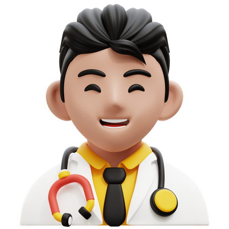 Médico Masculino  3D Icon