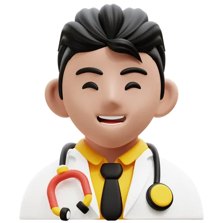 Médico Masculino  3D Icon