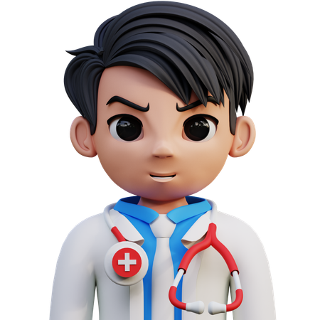 Médico Masculino  3D Icon