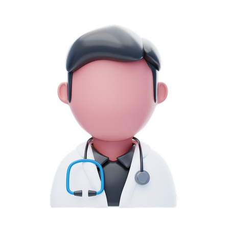 Médico Masculino  3D Icon