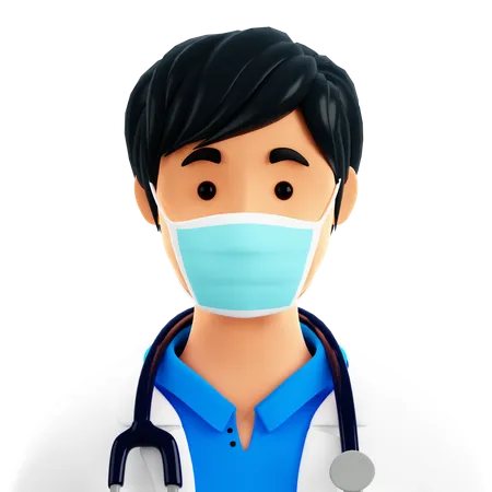 Médico masculino  3D Icon