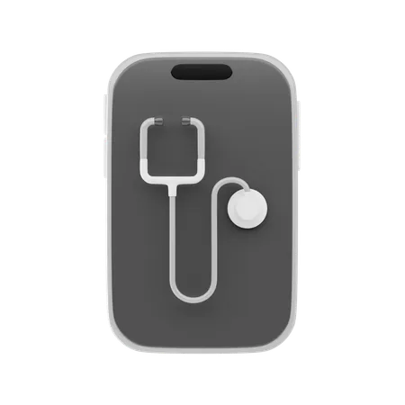 Médico on-line  3D Icon