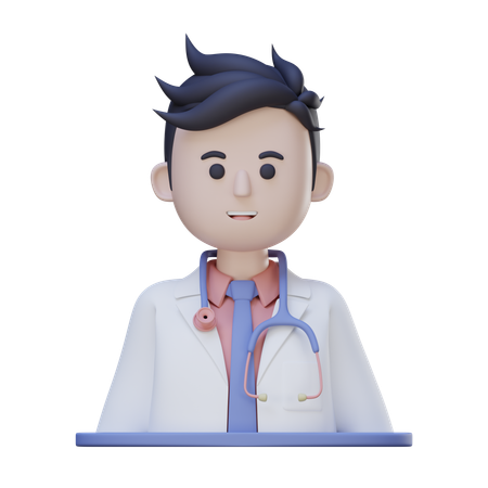 Doctor masculino  3D Icon