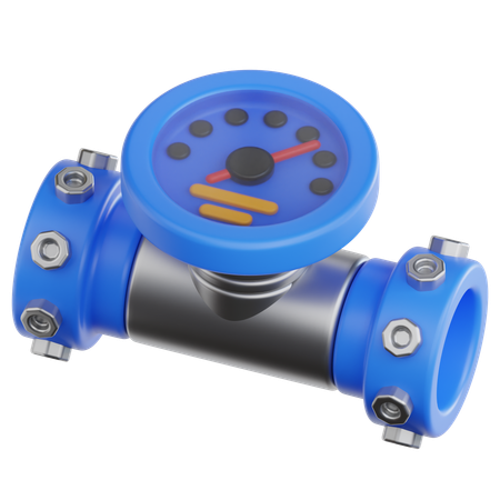 Medidor de água  3D Icon