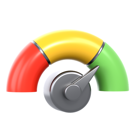 Medidor de alto desempenho de desempenho  3D Icon