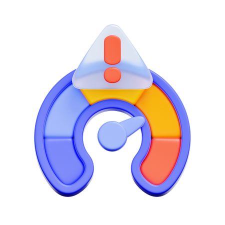 Medidor de alto risco  3D Icon