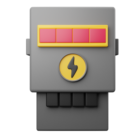 Medidor de eletricidade  3D Icon