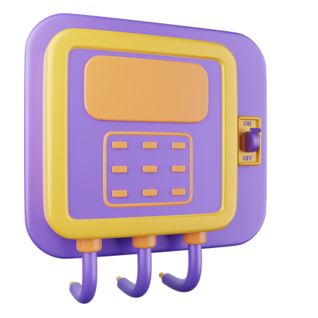 Medidor de eletricidade  3D Icon