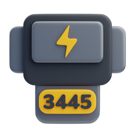 Medidor de eletricidade  3D Icon