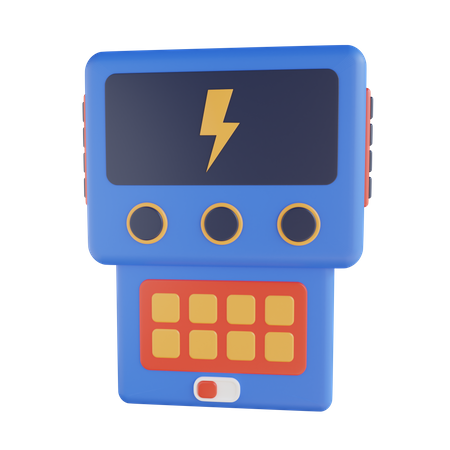 Medidor de eletricidade  3D Icon