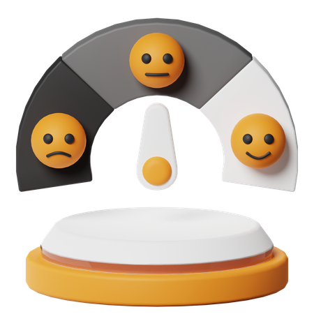 Medidor de emoticons  3D Icon