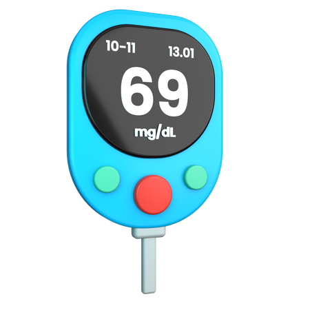 Medidor de glicose  3D Icon