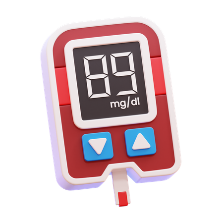 Medidor de glucosa  3D Icon