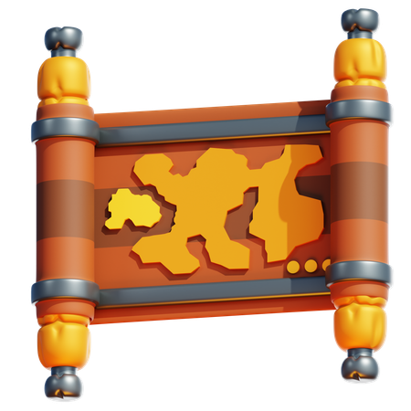 MEDIEVAL ANCIENT MAP  3D Icon