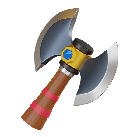 Medieval Axe  3D Icon