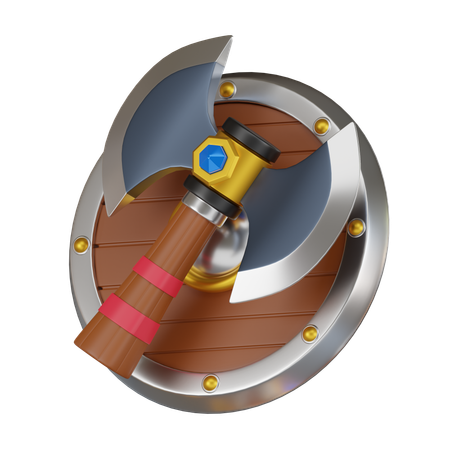 Medieval Axe  3D Icon