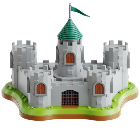 Medieval Castle  3D Icon