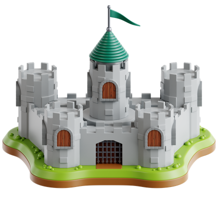 Medieval Castle  3D Icon