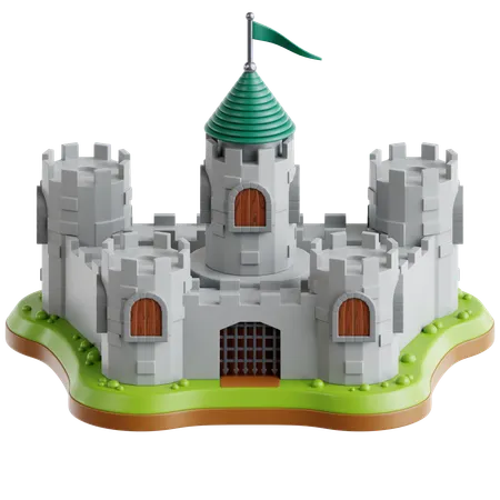 Medieval Castle  3D Icon