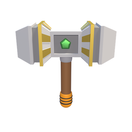 Medieval Hammer  3D Icon