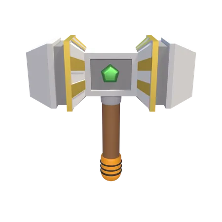 Medieval Hammer  3D Icon