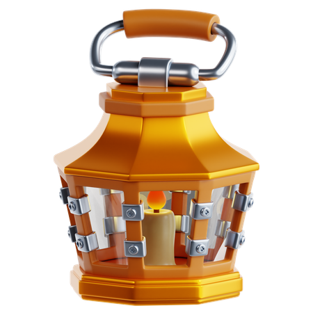 Medieval Lantern  3D Icon