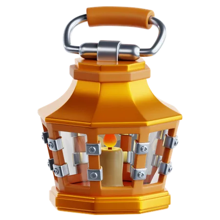 Medieval Lantern  3D Icon