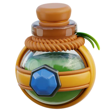 Medieval Magic Potion  3D Icon