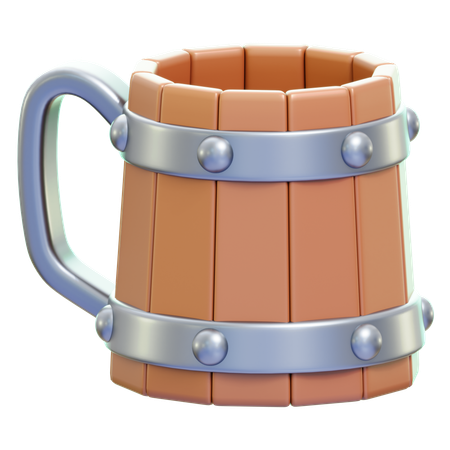 Medieval Mug  3D Icon