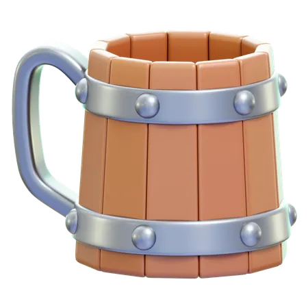 Medieval Mug  3D Icon