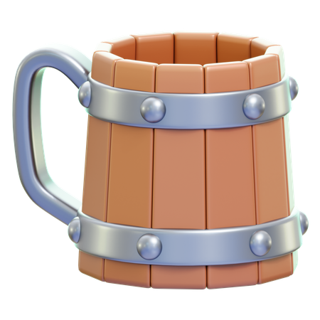 Medieval Mug  3D Icon
