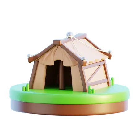 Medieval Tent  3D Icon