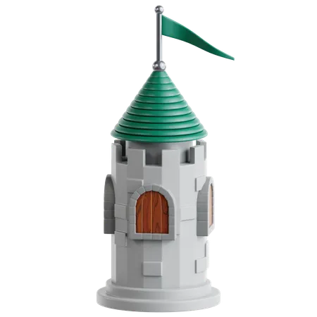 Medieval Tower  3D Icon