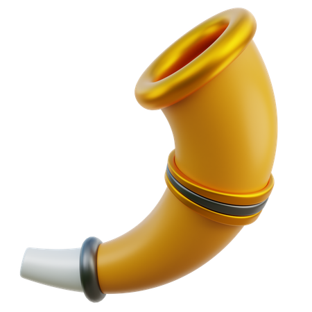 Medieval Trumpet  3D Icon