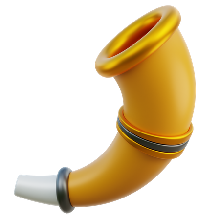 Medieval Trumpet  3D Icon