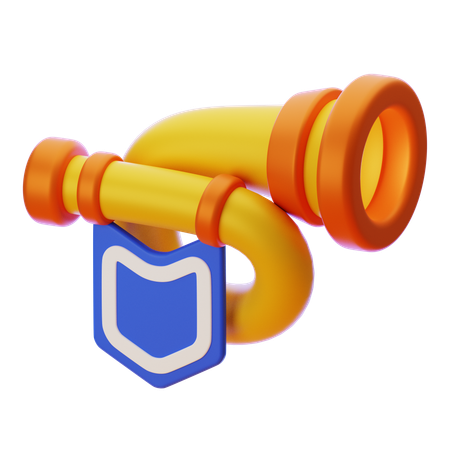 MEDIEVAL TRUMPET  3D Icon