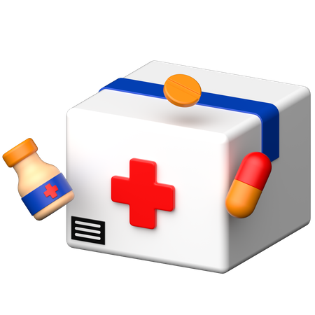 Medikamentenlieferung  3D Icon