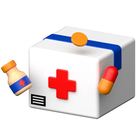 Medikamentenlieferung  3D Icon
