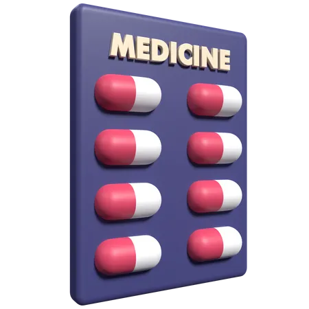 Medikamentenpaket  3D Icon