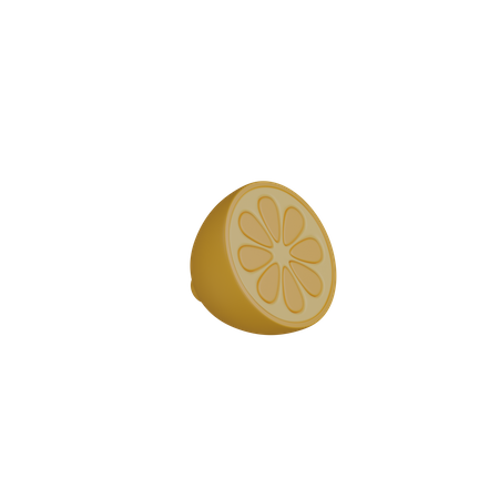 Medio limon  3D Icon