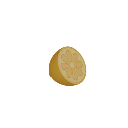 Medio limon  3D Icon