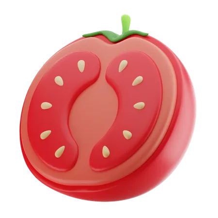 Medio tomate  3D Icon