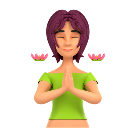 Meditation  3D Icon