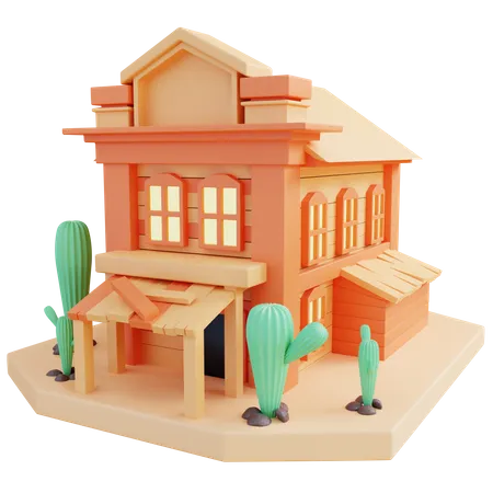 Mediterranean House  3D Icon