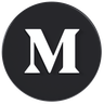 3d medium app logo